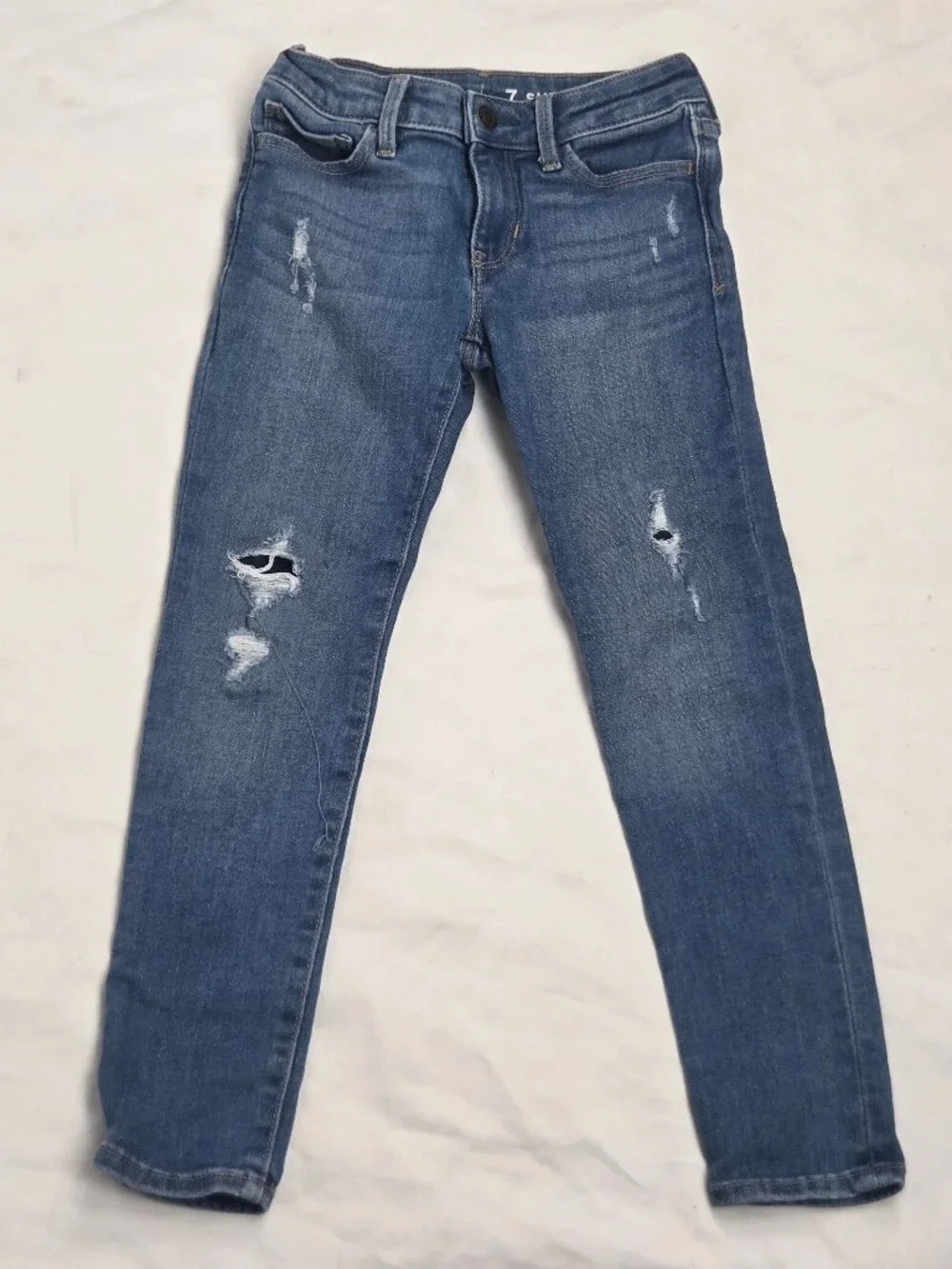 Gap Kids Super Skinny Blue Denim Jeans Girls Size 7